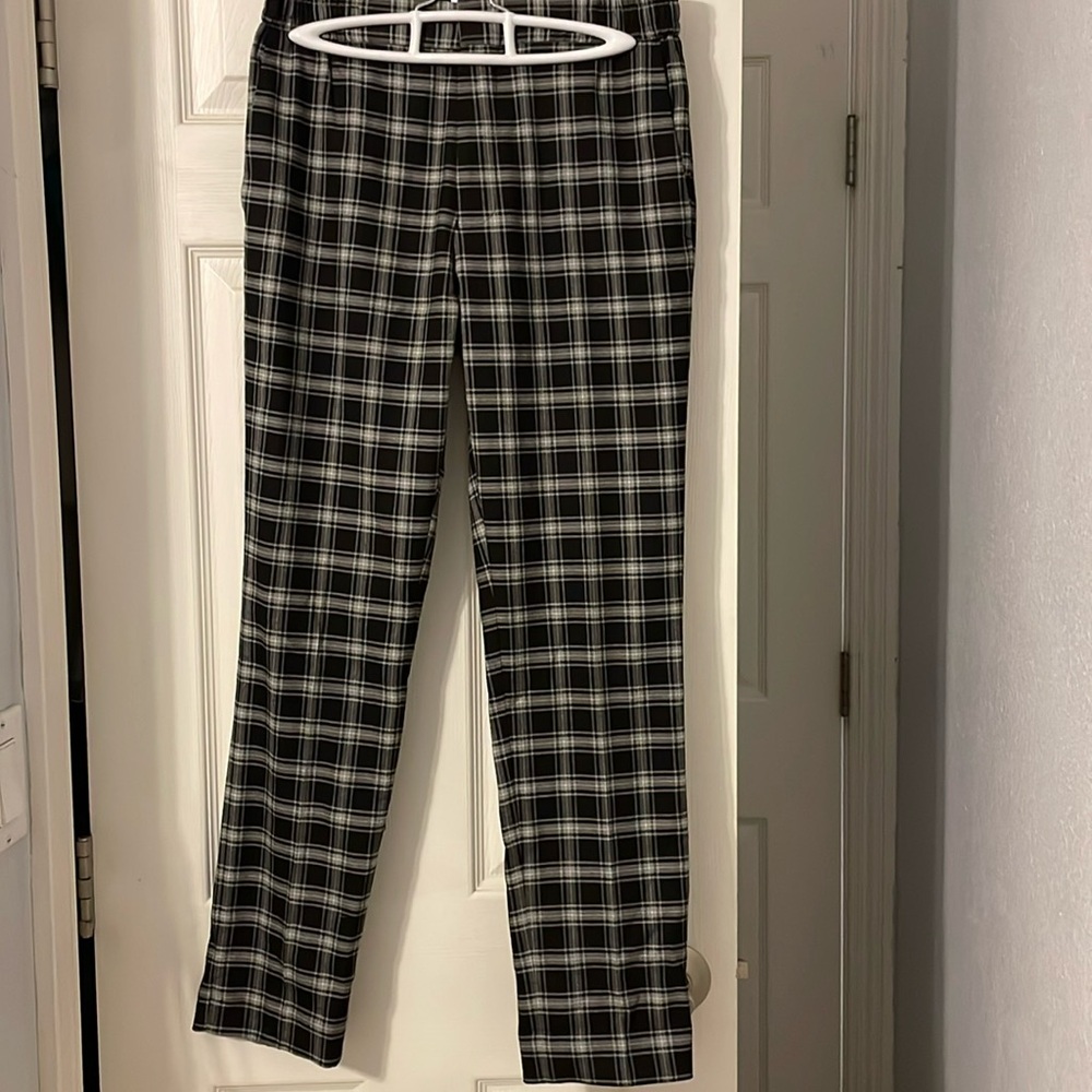 Men’s Topman plaid dress pants.